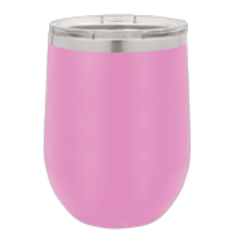 12 oz wine tumbler light purple