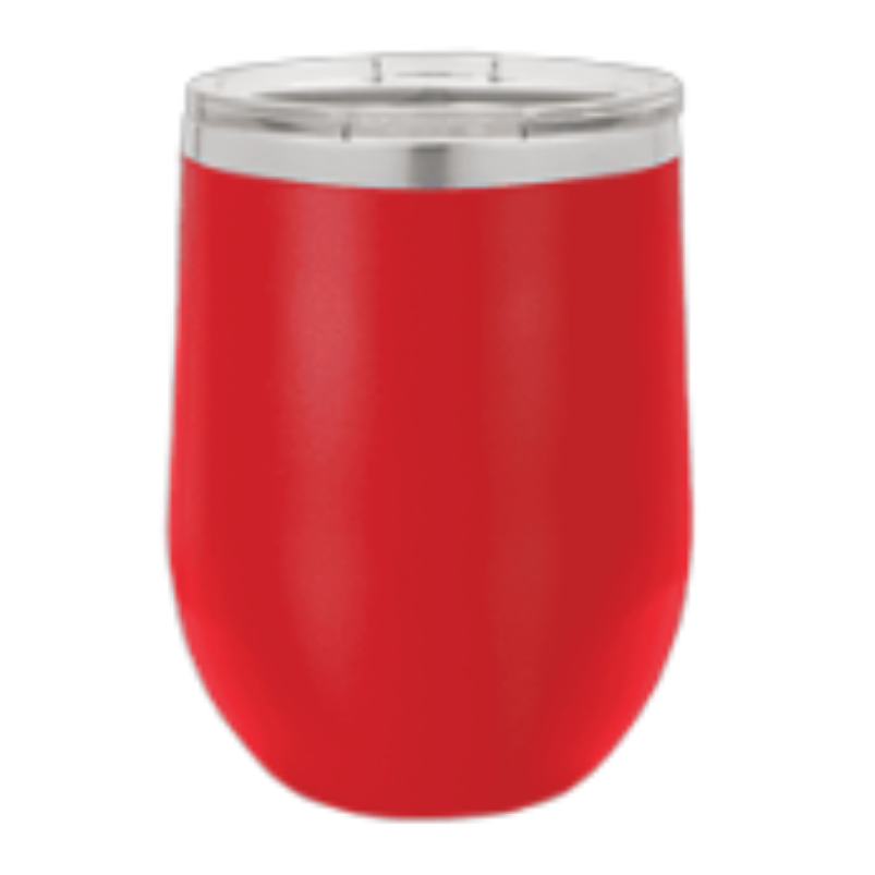 12 oz wine tumbler red