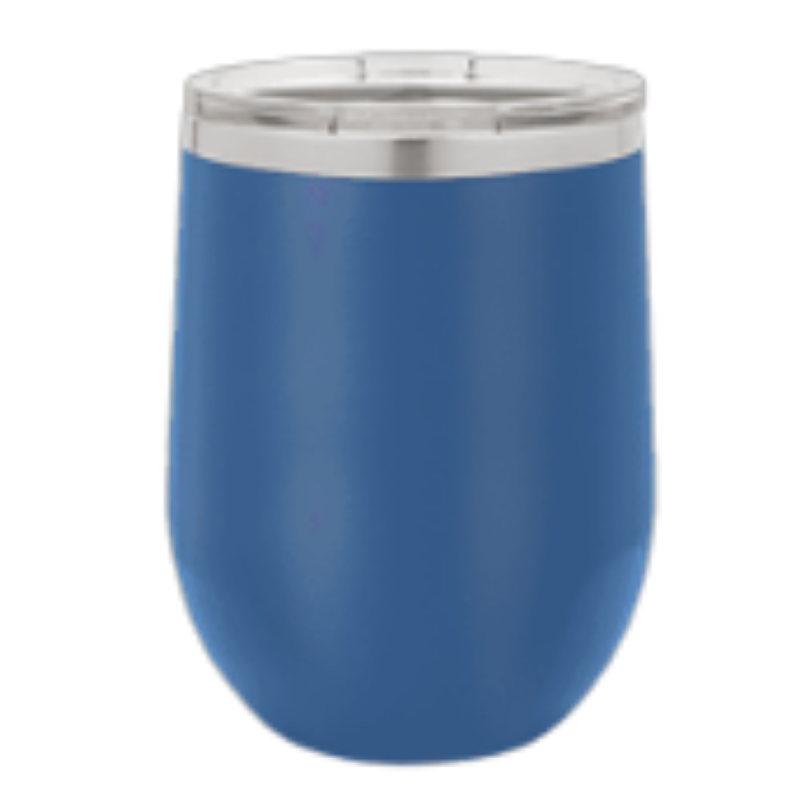 12 oz wine tumbler royal blue
