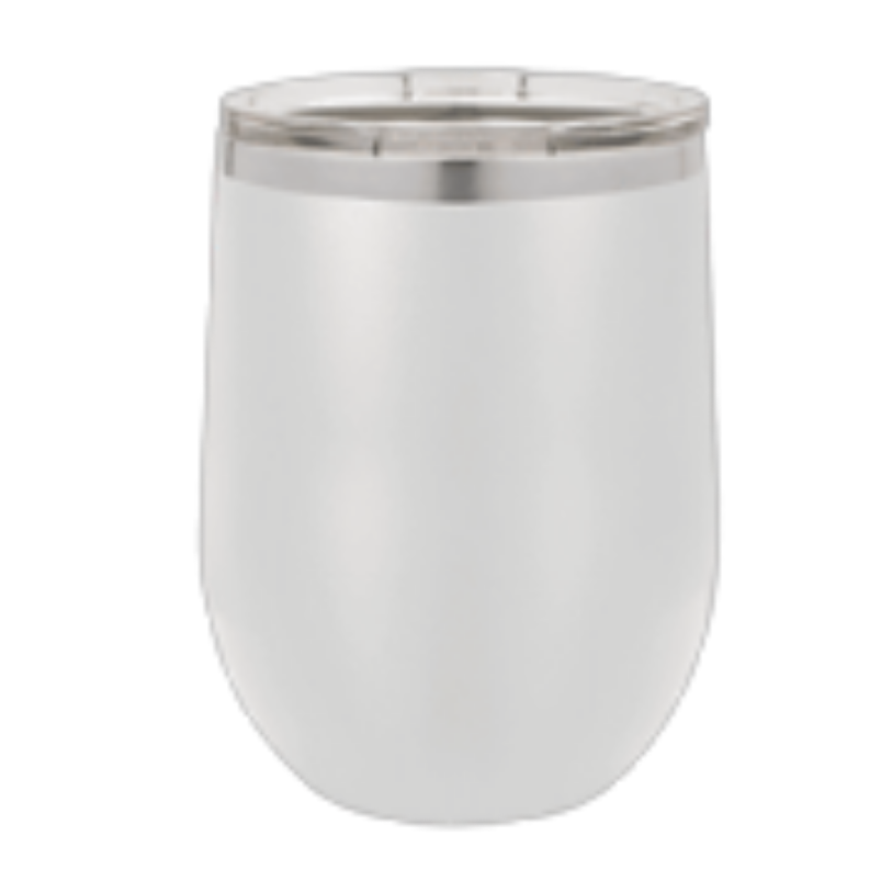 12 oz wine tumbler white