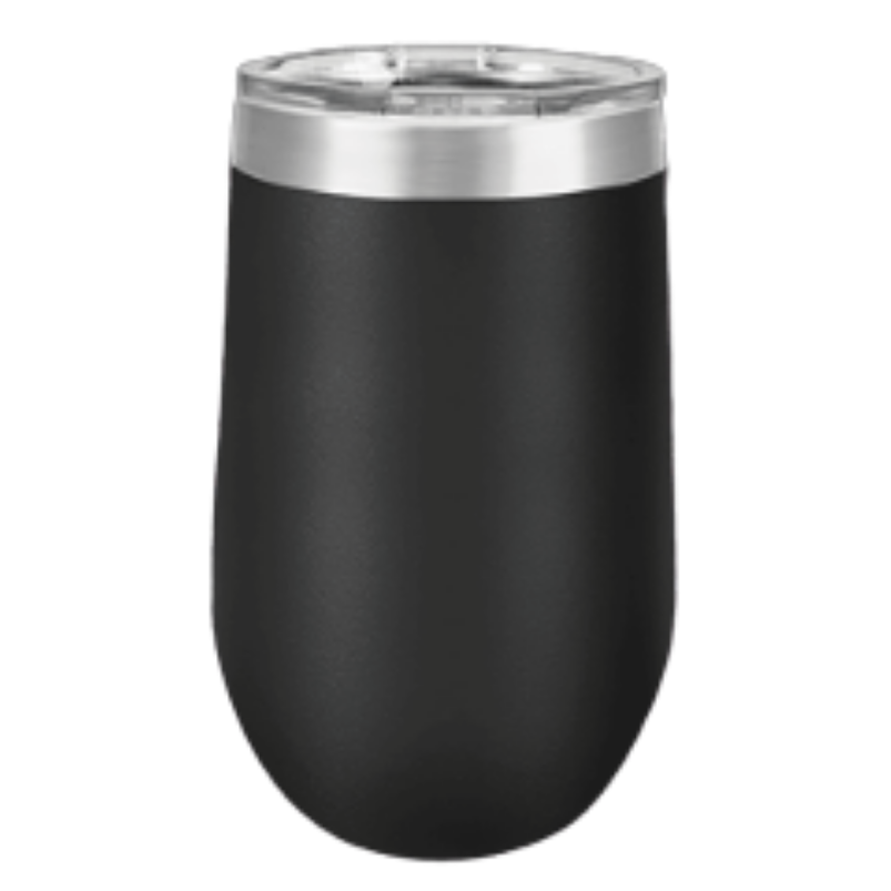 16 oz wine tumbler black