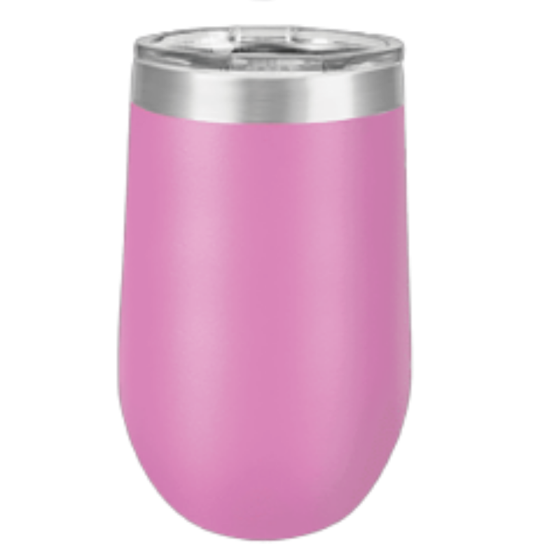 16 oz wine tumbler light purple