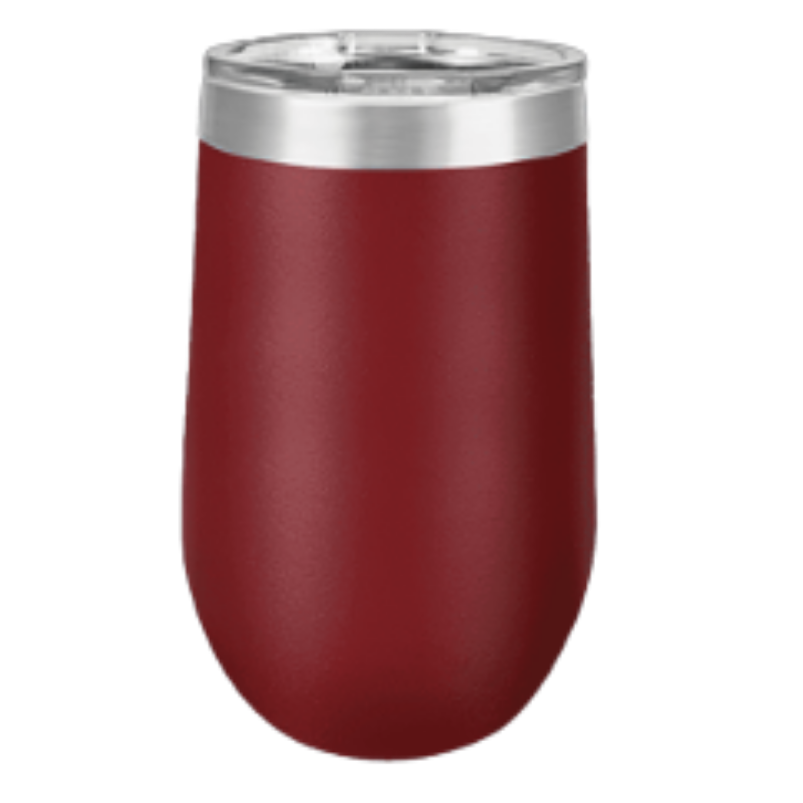16 oz wine tumbler maroon