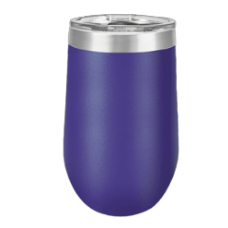 16 oz wine tumbler purple