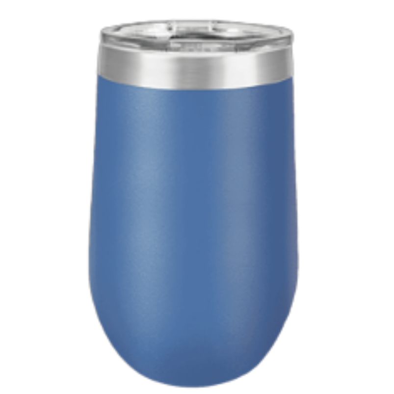 16 oz wine tumbler royal blue