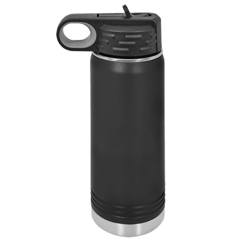 20oz water bottle black
