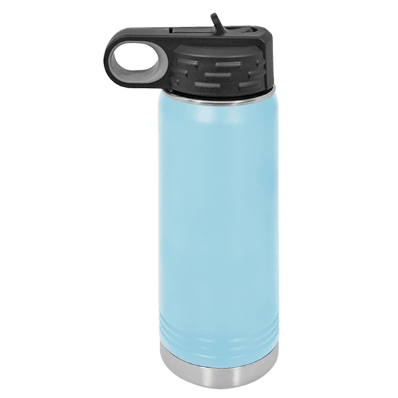 20oz water bottle light blue