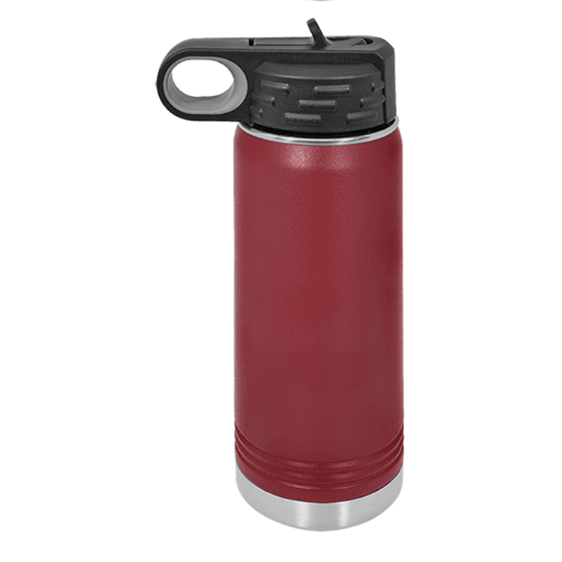 20oz water bottle maroon