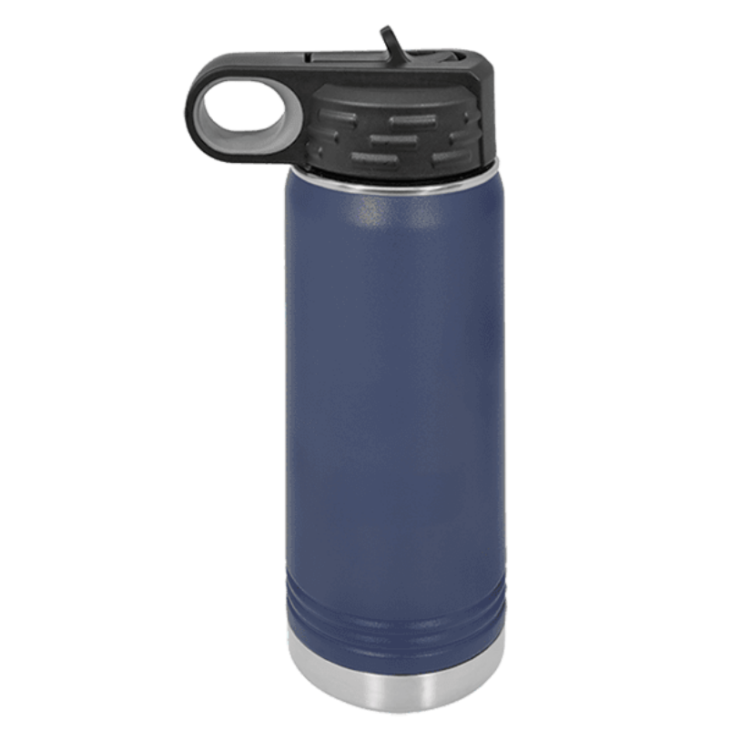 20oz water bottle navy blue