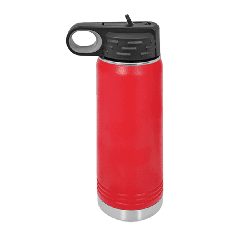 20oz water bottle red
