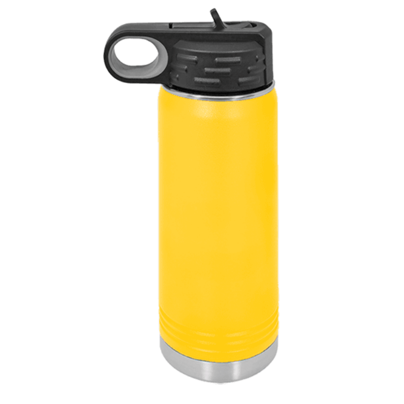 20oz water bottle yellow