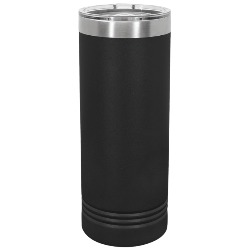 22oz skinny tumbler black