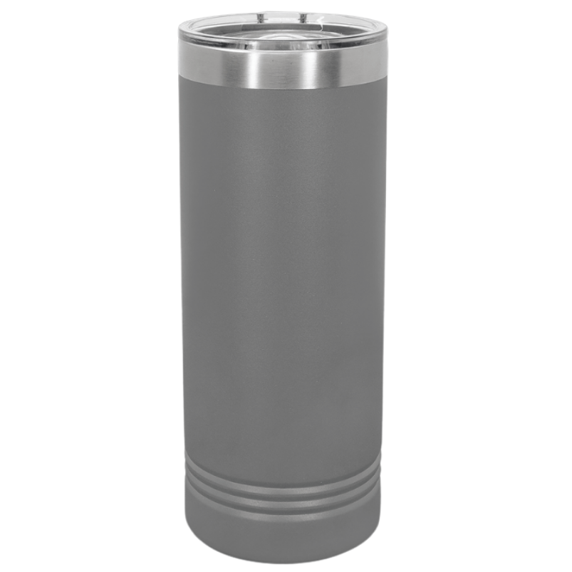 22oz skinny tumbler gray