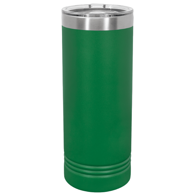 22oz skinny tumbler green
