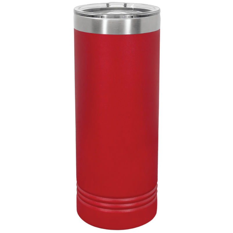 22oz skinny tumbler red