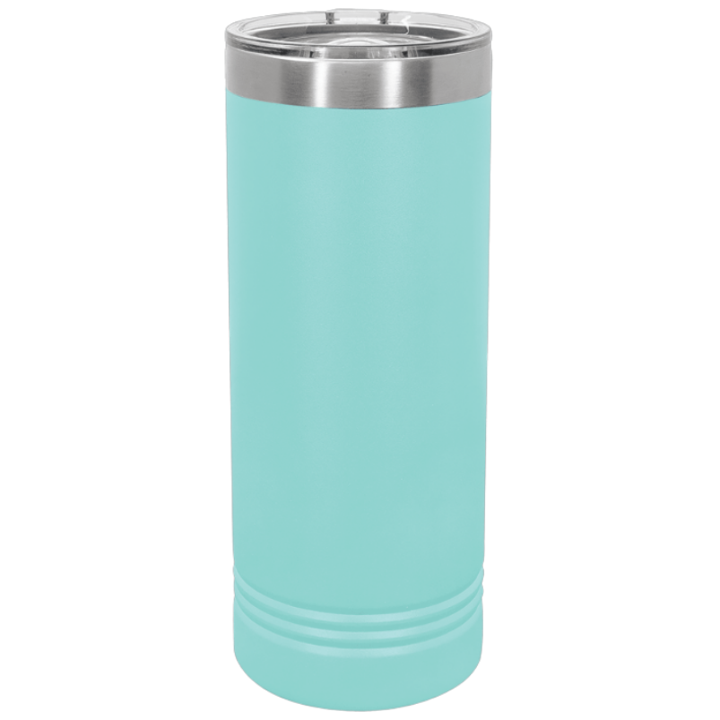 22oz skinny tumbler teal