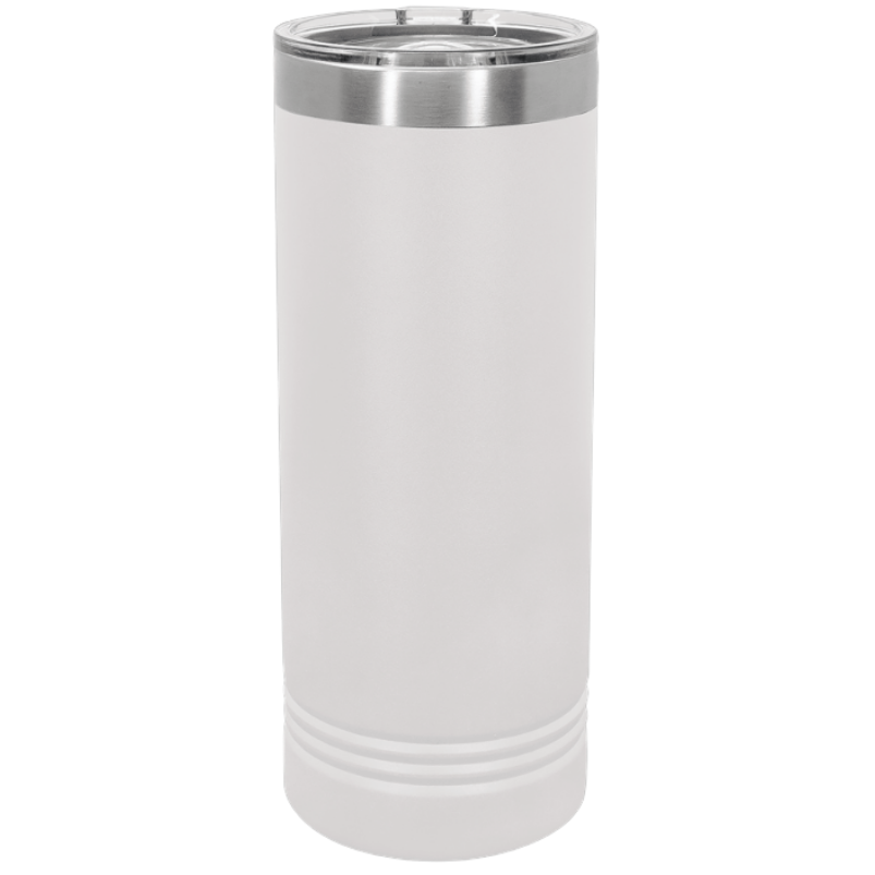 22oz skinny tumbler white