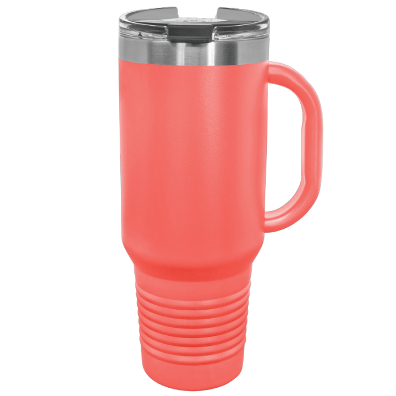 40oz tumbler coral