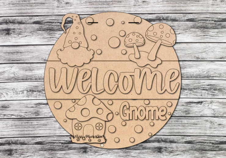 Unfinished DIY sign for crafters that you will receive.