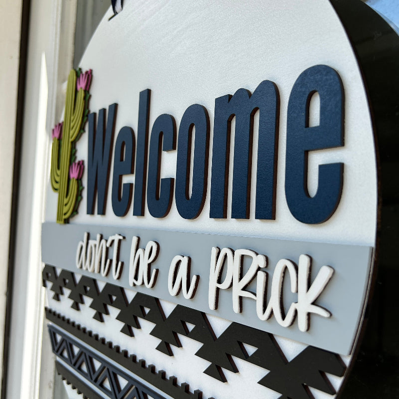 Showing the 3d layers of the finished sign.