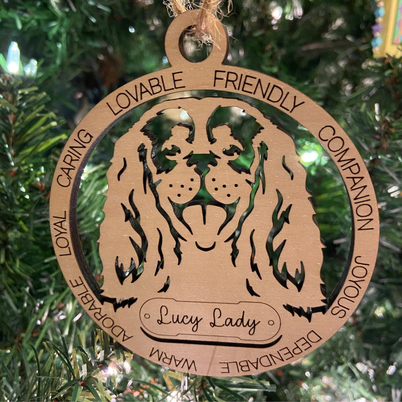 Caliver King Charles Spaniel Christmas ornament