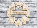Unfinished DIY sign for crafters that you will receive.