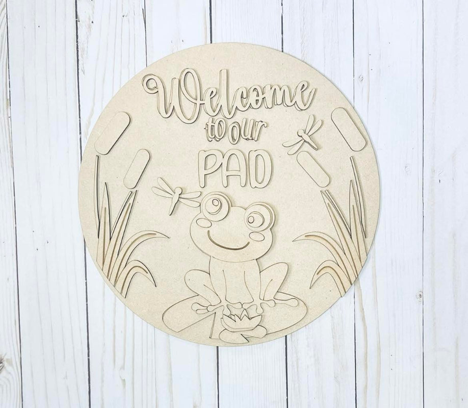 Unfinished DIY sign for crafters that you will receive.