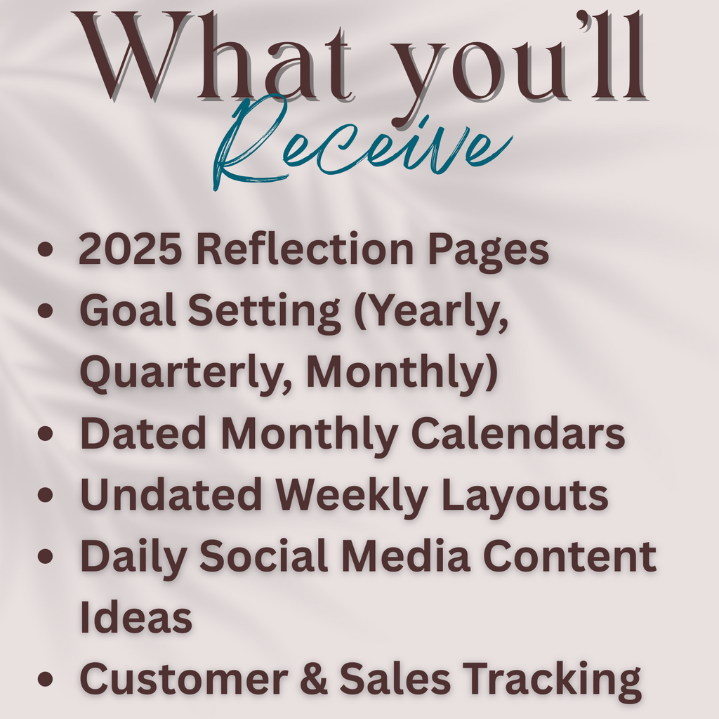 List of items included in a product or service with text on a light background