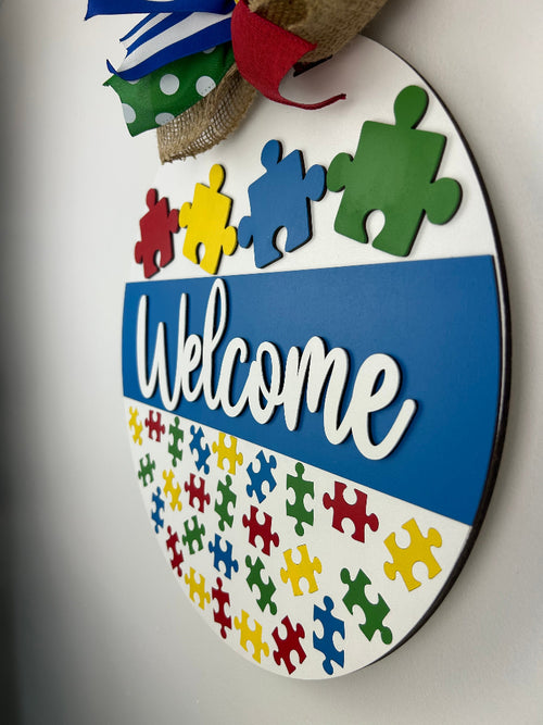 Showing the 3d layers of the finished sign.