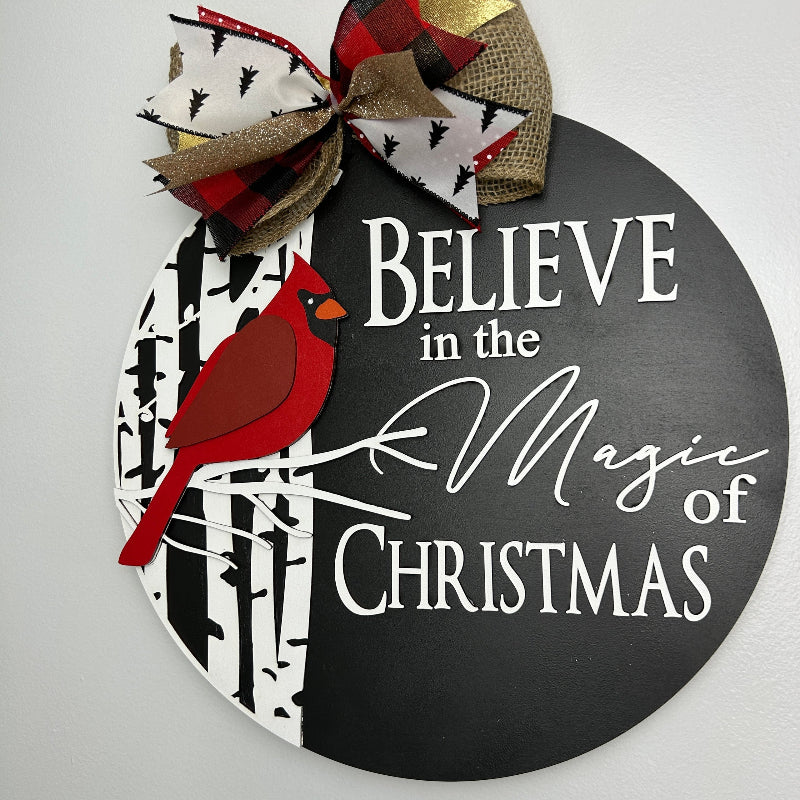 Sample finished version of the door sign.