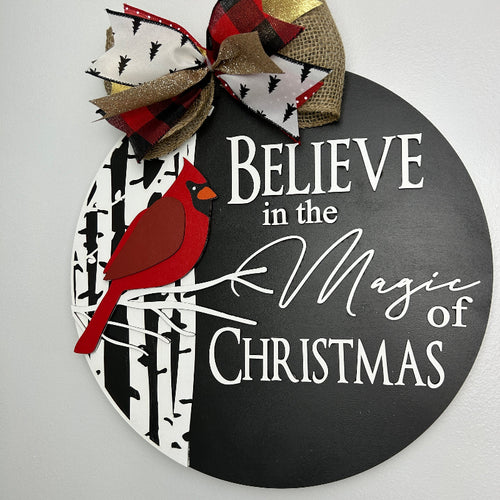 Sample finished version of the door sign.