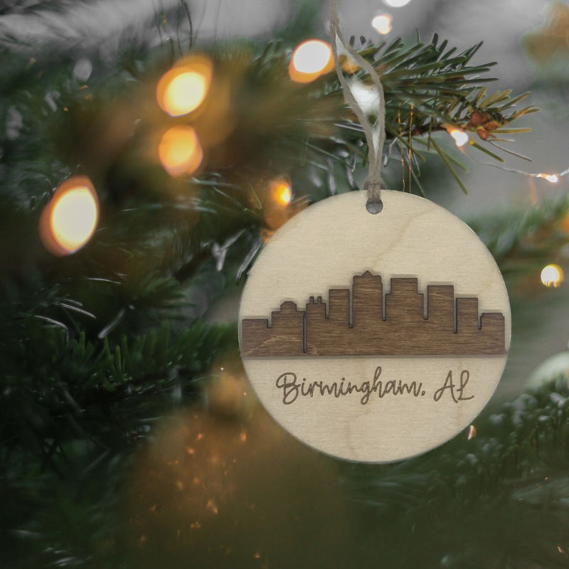 The skyline of Birmingham, AL.