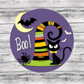 Boo Witch hat finished door sign.