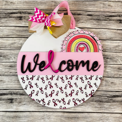 Sample finished version of the door sign.