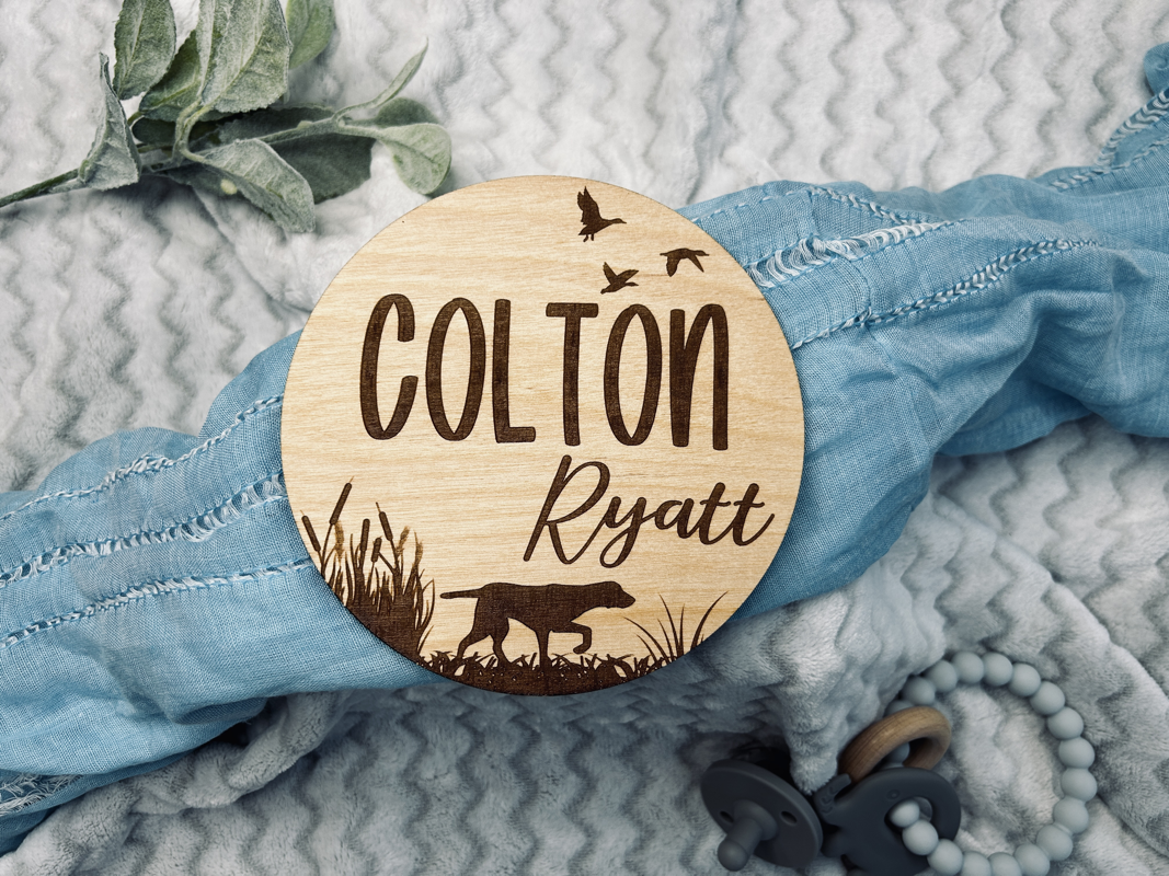 New baby duck hunting name announcement.