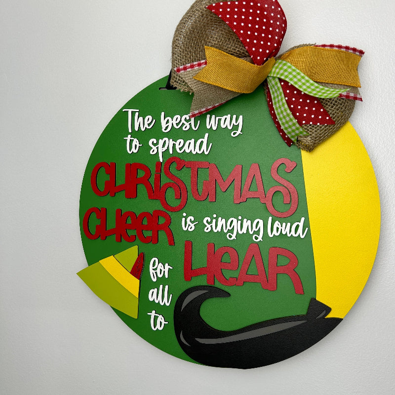 Sample finished version of the door sign.