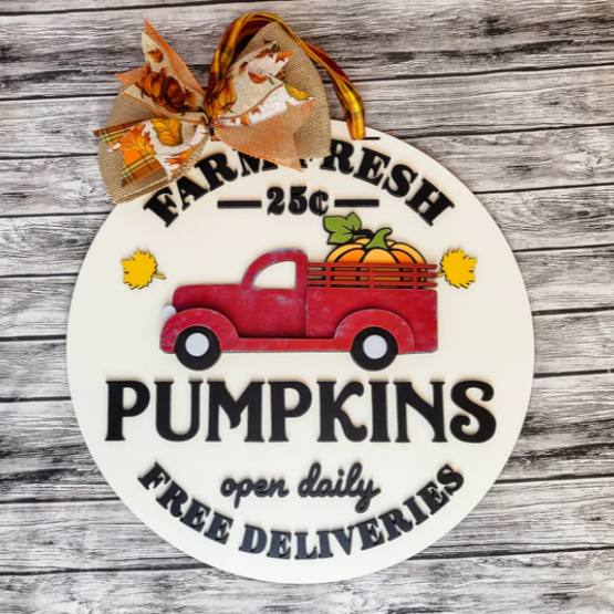 Sample finished version of the door sign.