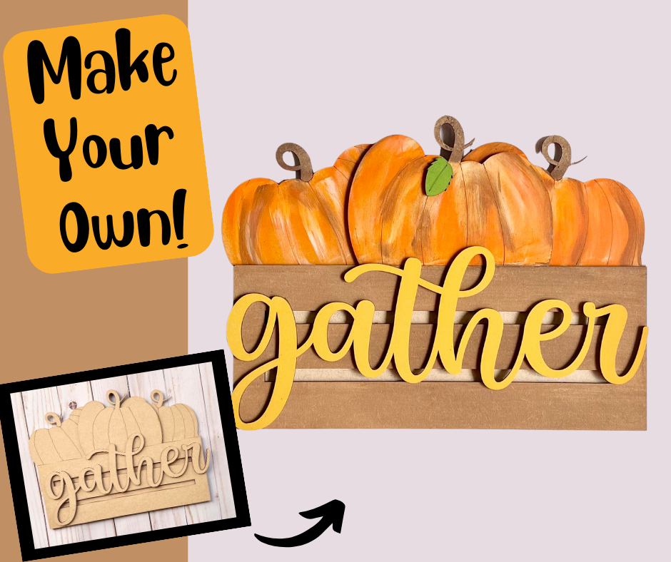 Make your own Pumpkins sign.