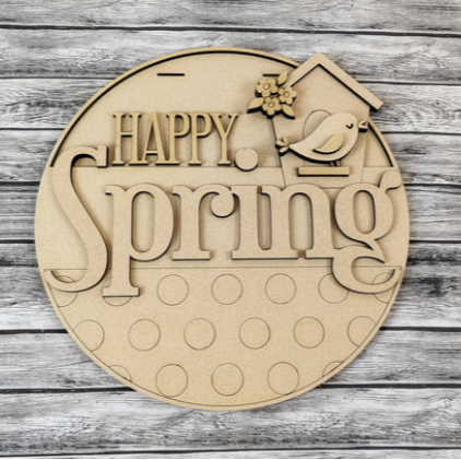 Unfinished DIY sign for crafters that you will receive.