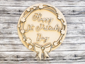 Unfinished DIY sign for crafters that you will receive.