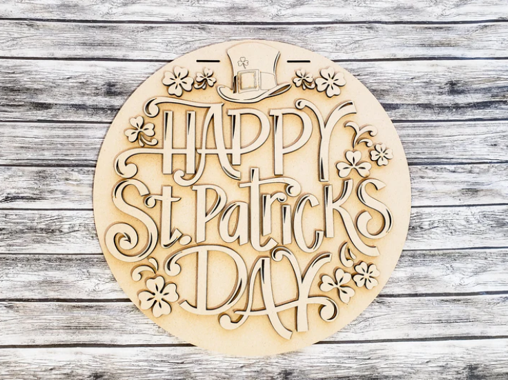 Unfinished DIY sign for crafters that you will receive.