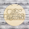 Happy Thanksgiving blank sign for DIY crafters.