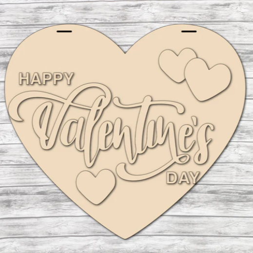 Unfinished DIY sign for crafters that you will receive.