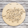 Happy Valentine's Day blank sign for DIY crafters.
