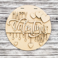 Unfinished DIY sign for crafters that you will receive.