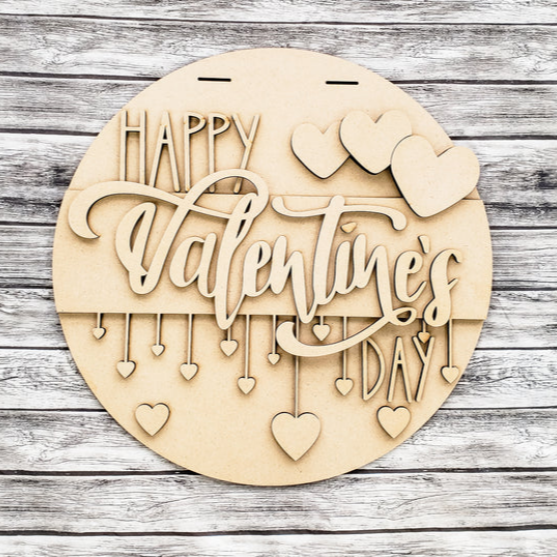 Unfinished DIY sign for crafters that you will receive.