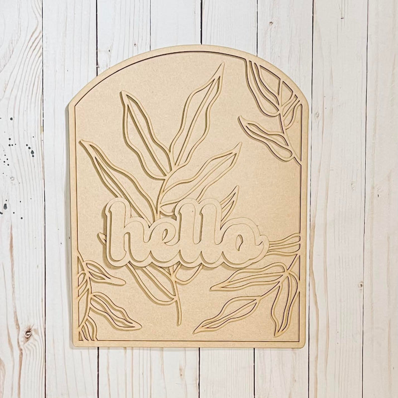 Unfinished DIY sign for crafters that you will receive.