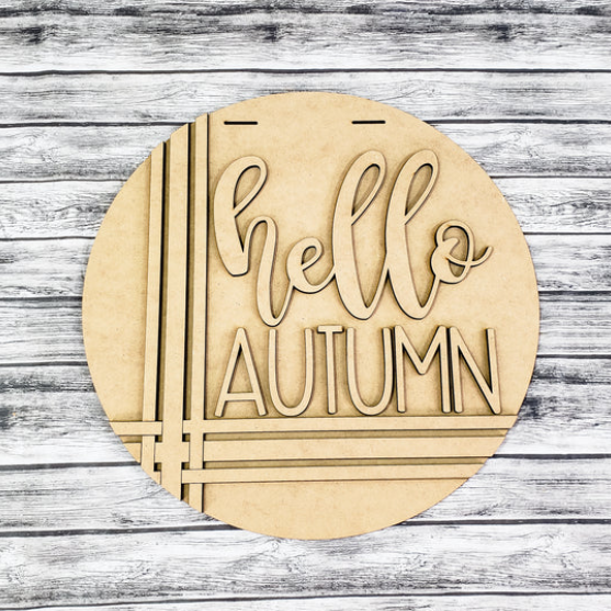 Unfinished DIY sign for crafters that you will receive.