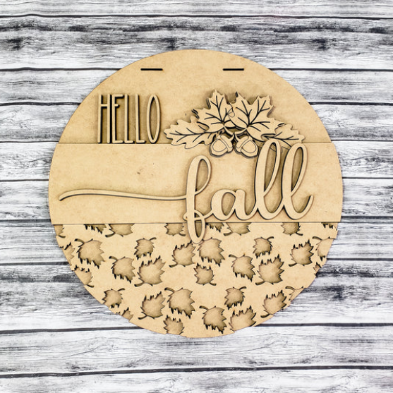 Unfinished DIY sign for crafters that you will receive.