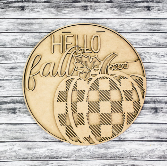 Unfinished DIY sign for crafters that you will receive.